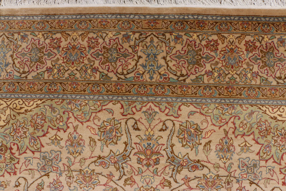Tan Kashan 6' x 8' 8 - No. 37695 - ALRUG Rug Store