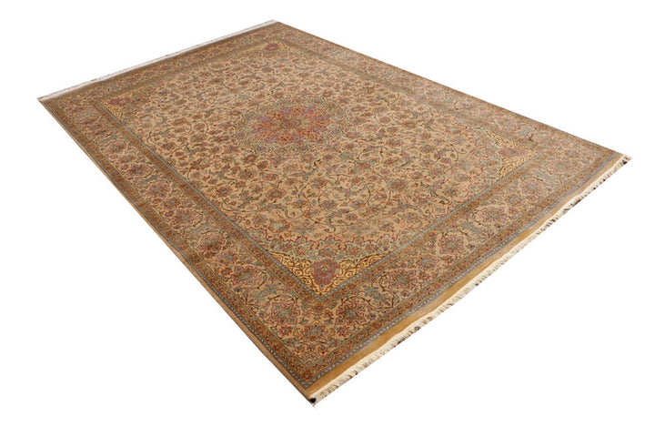 Tan Kashan 6'  x" 8'  8" - No. QA79642