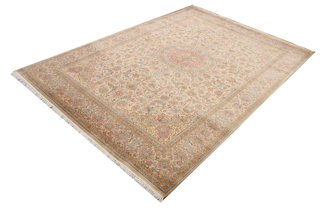 Tan Kashan 6'  x" 8'  8" - No. QA79642