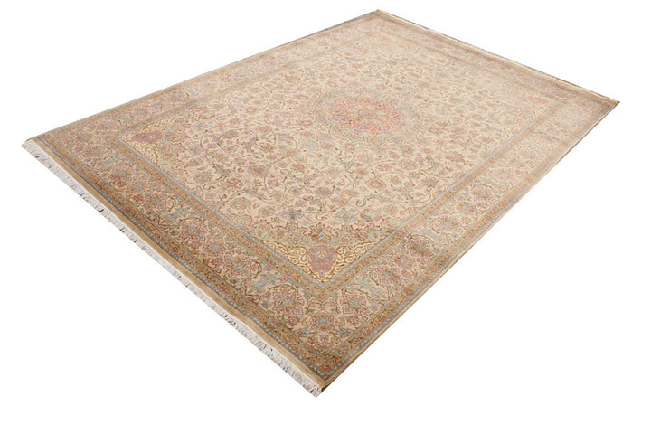 Tan Kashan 6'  x" 8'  8" - No. QA79642