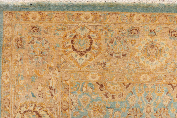 Dark Sea Green Oushak 6'  1" x 8'  8" - No. QA19209