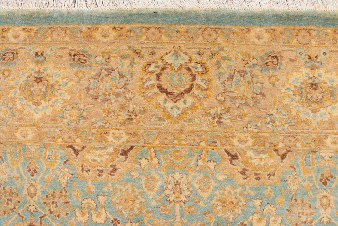 Dark Sea Green Oushak 6'  1" x 8'  8" - No. QA19209