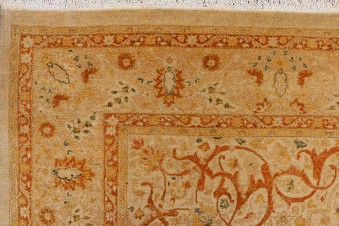 Navajo White Kirman 6'  x" 9'  1" - No. QA80985