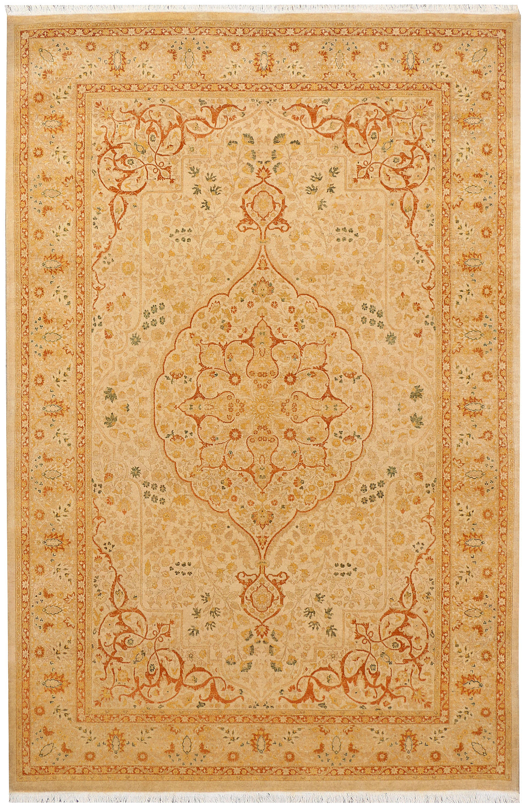 Navajo White Kirman 6' x 9' 1 - No. 37701 - ALRUG Rug Store
