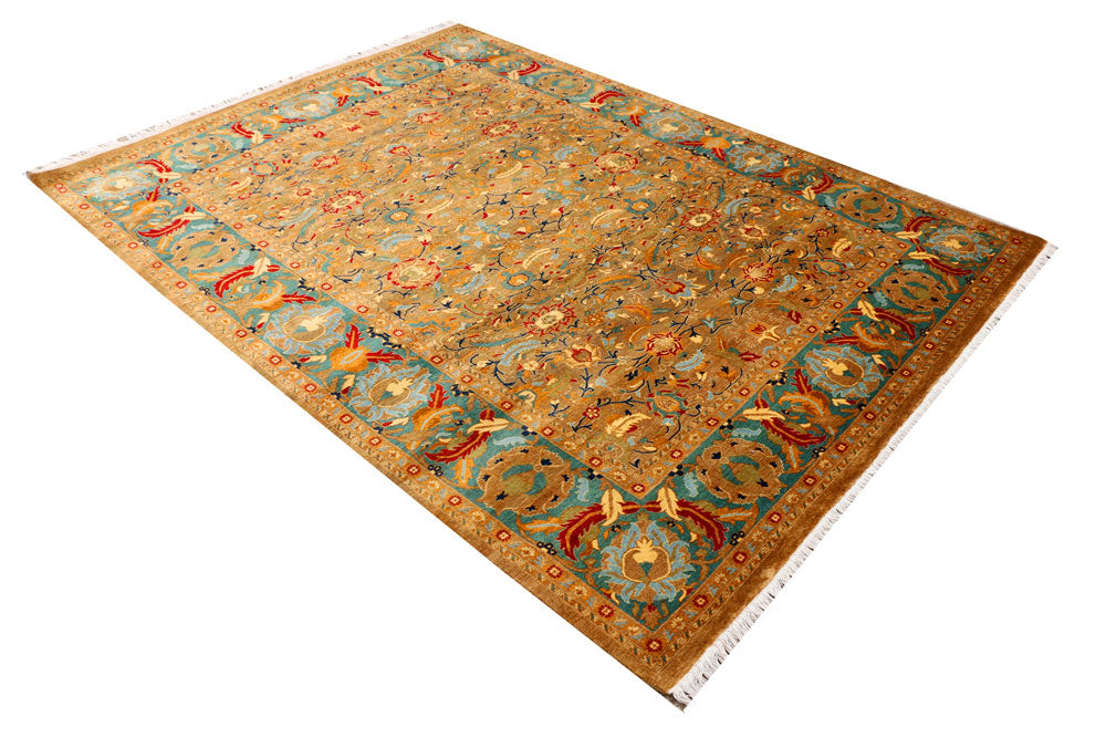 Dark Goldenrod Mahal 5' 11 x 7' 9 - No. 37705 - ALRUG Rug Store