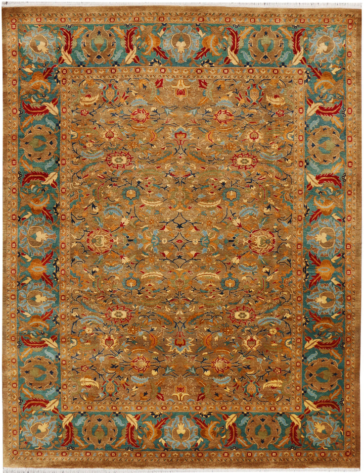 Dark Goldenrod Mahal 5' 11 x 7' 9 - No. 37705 - ALRUG Rug Store