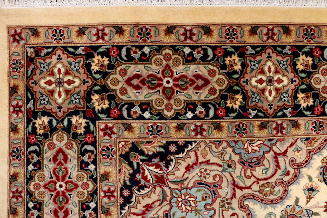 Cornsilk Kashan 6'  1" x 8'  11" - No. QA53129