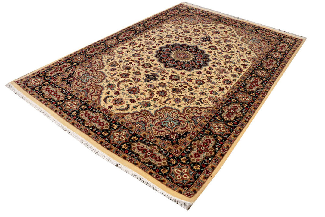 Cornsilk Kashan 6'  1" x 8'  11" - No. QA53129