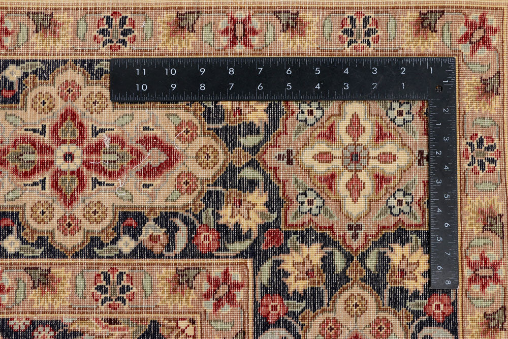 Cornsilk Kashan 6' 1 x 8' 11 - No. 37706 - ALRUG Rug Store