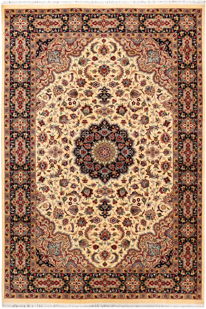 Cornsilk Kashan 6'  1" x 8'  11" - No. QA53129