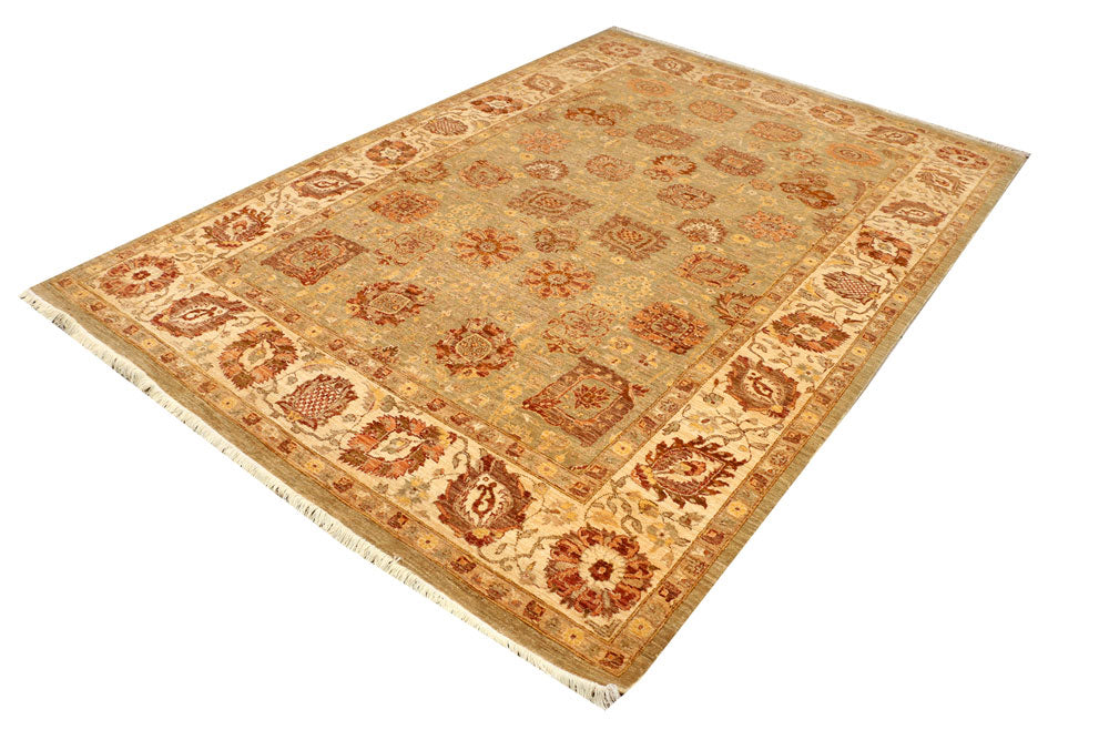 Tan Oushak 6' 3 x 9' 2 - No. 37709 - ALRUG Rug Store