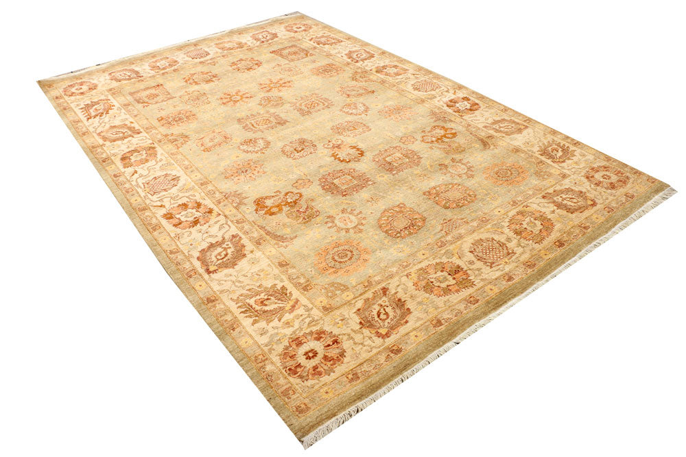 Tan Oushak 6' 3 x 9' 2 - No. 37709 - ALRUG Rug Store