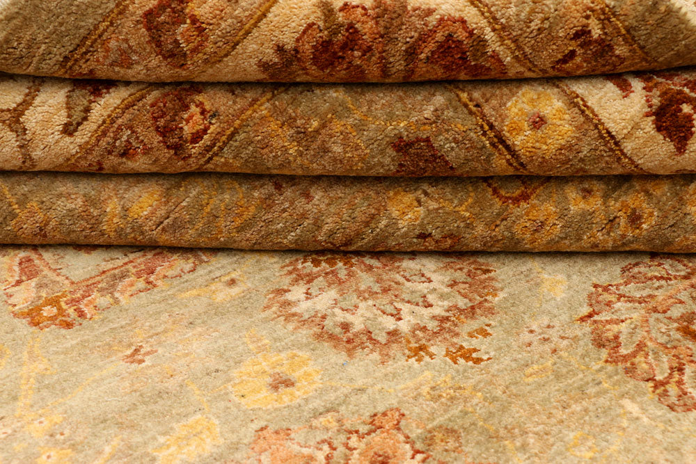 Tan Oushak 6' 3 x 9' 2 - No. 37709 - ALRUG Rug Store