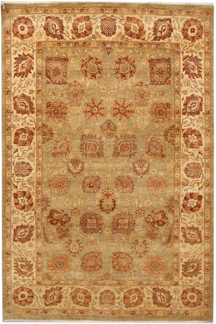 Tan Oushak 6'  3" x 9'  2" - No. QA44717