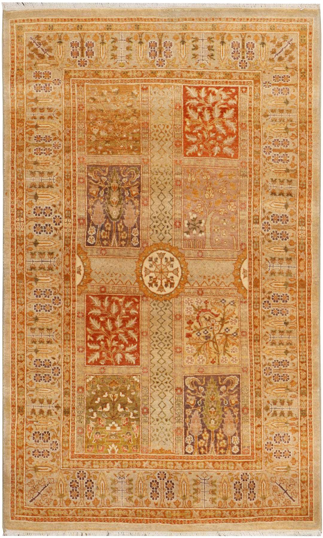 Afghan Bakhtiar Rug 3' x 5'2" Hand-Knotted