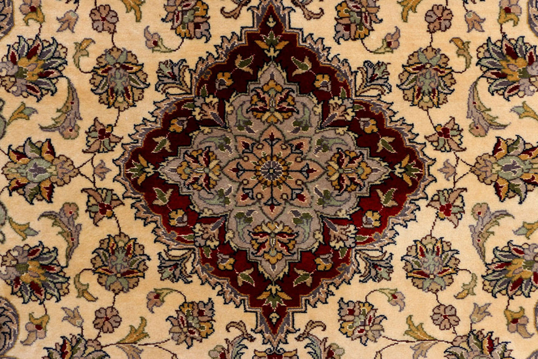 Blanched Almond Kashan 3'  7" x 5'  4" - No. QA30061