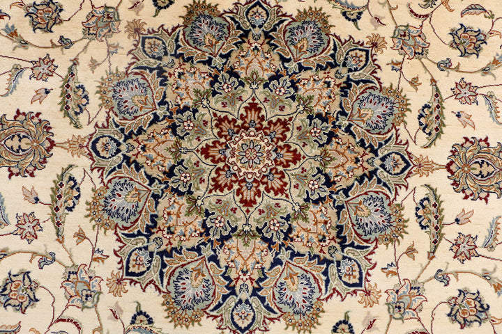 Blanched Almond Kashan 7' 10 x 9' 9 - No. 37763 - ALRUG Rug Store