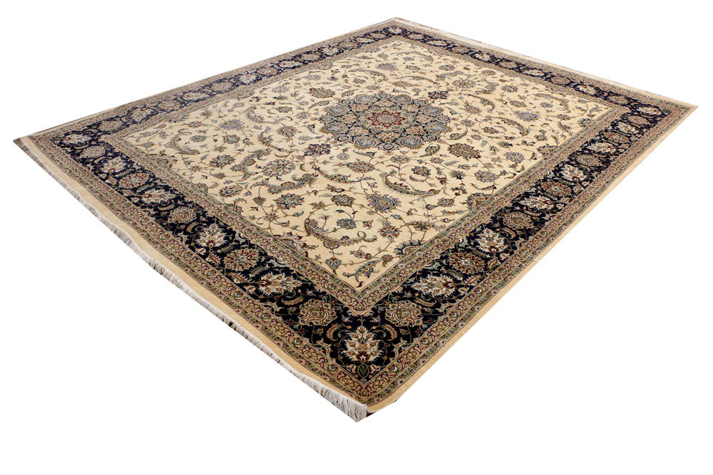 Blanched Almond Kashan 7' 10 x 9' 9 - No. 37763 - ALRUG Rug Store