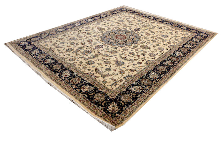 Blanched Almond Kashan 7' 10 x 9' 9 - No. 37763 - ALRUG Rug Store