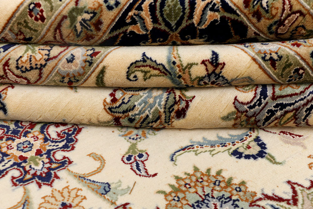 Blanched Almond Kashan 7' 10 x 9' 9 - No. 37763 - ALRUG Rug Store