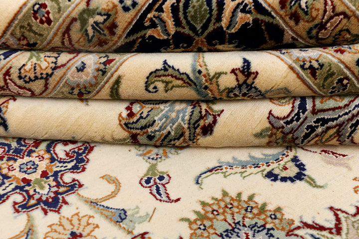 Blanched Almond Kashan 7' 10 x 9' 9 - No. 37763 - ALRUG Rug Store