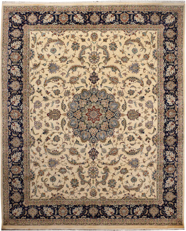 Blanched Almond Kashan 7' 10 x 9' 9 - No. 37763 - ALRUG Rug Store