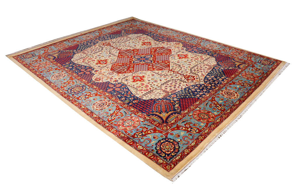 Navajo White Isfahan 8' 2 x 9' 8 - No. 37773 - ALRUG Rug Store