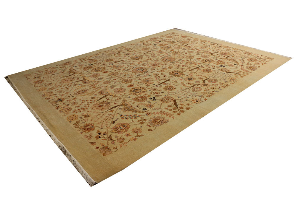 Navajo White Ikat 8' 11 x 12' - No. 37777 - ALRUG Rug Store