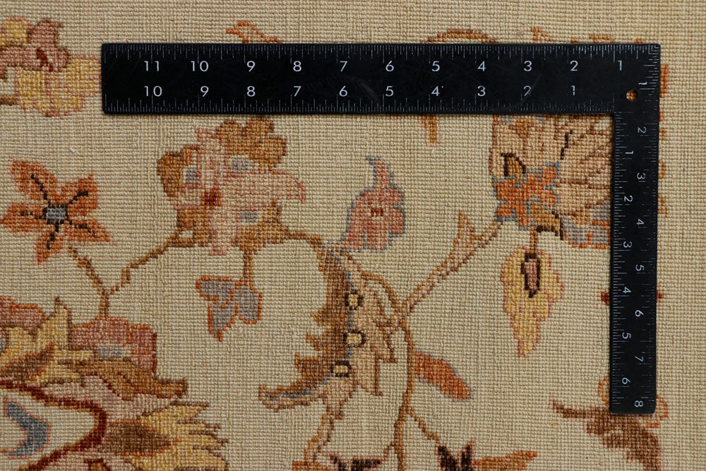 Navajo White Ikat 8' 11 x 12' - No. 37777 - ALRUG Rug Store