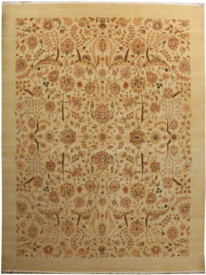 Navajo White Ikat 8' 11 x 12' - No. 37777 - ALRUG Rug Store