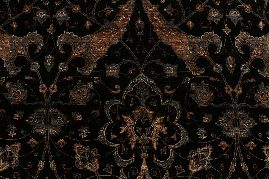 Black Ikat 9'  1" x 9'  3" - No. QA47872