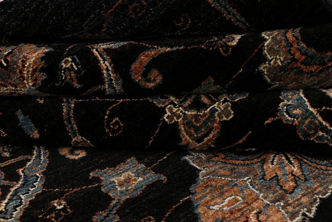 Black Ikat 9'  1" x 9'  3" - No. QA47872