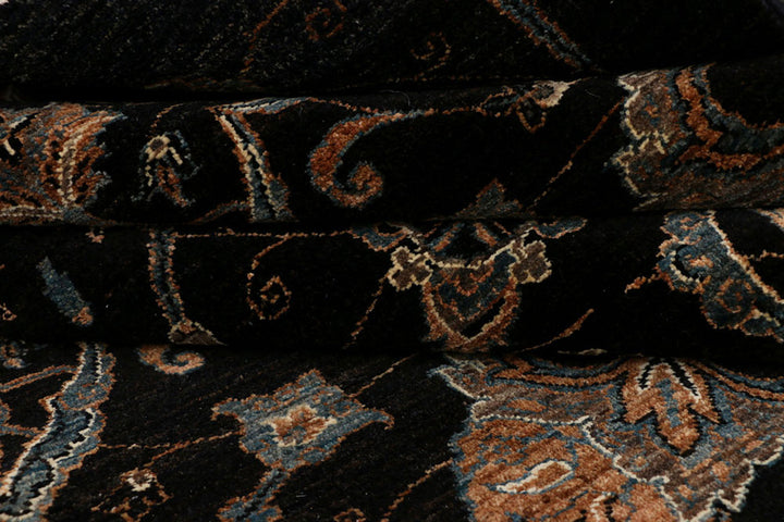 Black Ikat 9'  1" x 9'  3" - No. QA47872