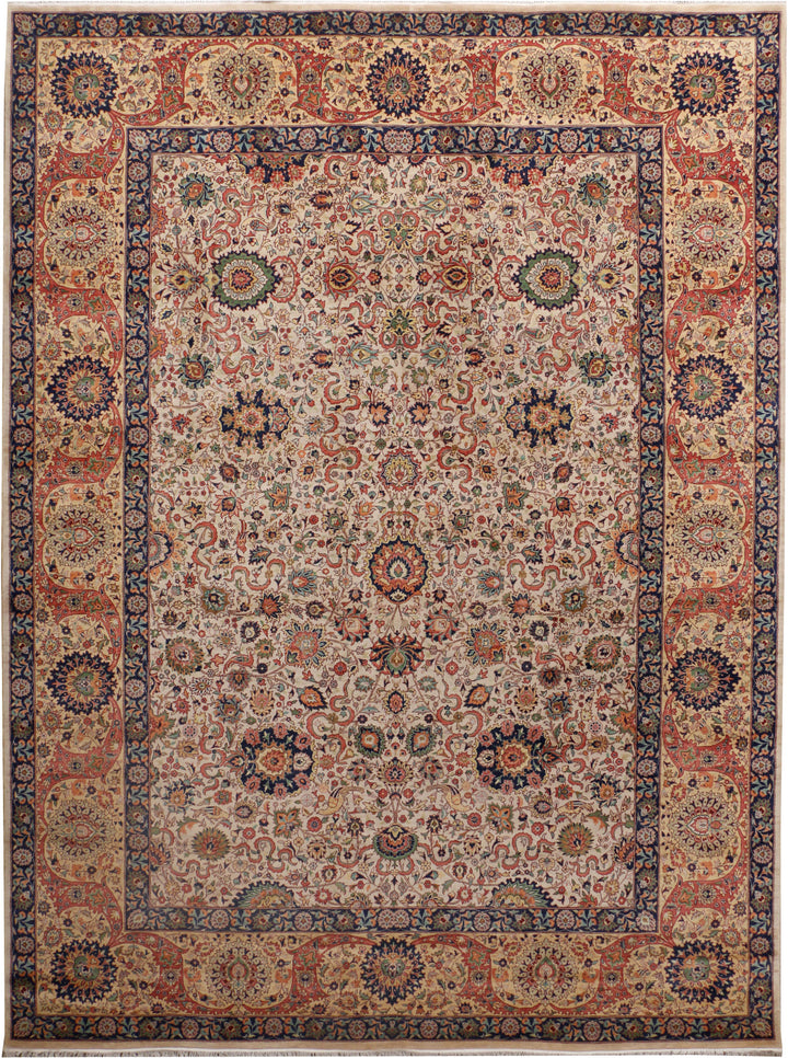 Blanched Almond Mahal 9'  1" x 12'  4" - No. QA95510