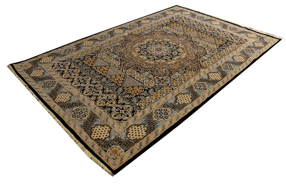 Black Mamluk 6' x 9' 3 - No. 37793 - ALRUG Rug Store