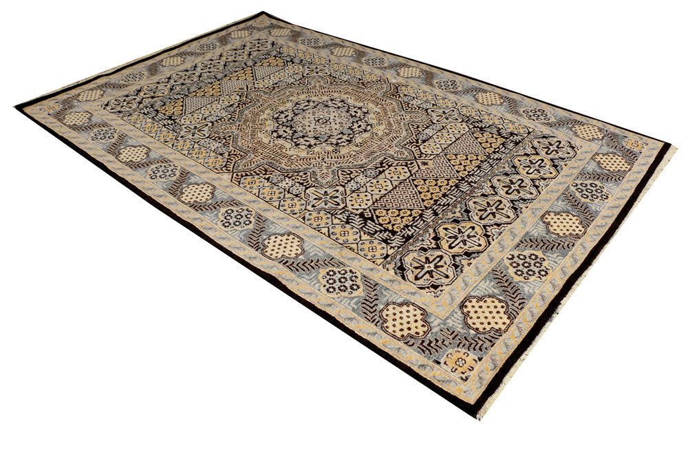 Black Mamluk 6' x 9' 3 - No. 37793 - ALRUG Rug Store