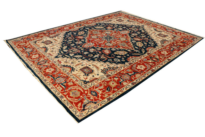 Midnight Blue Serapi 8' 1 x 10' 6 - No. 37824 - ALRUG Rug Store