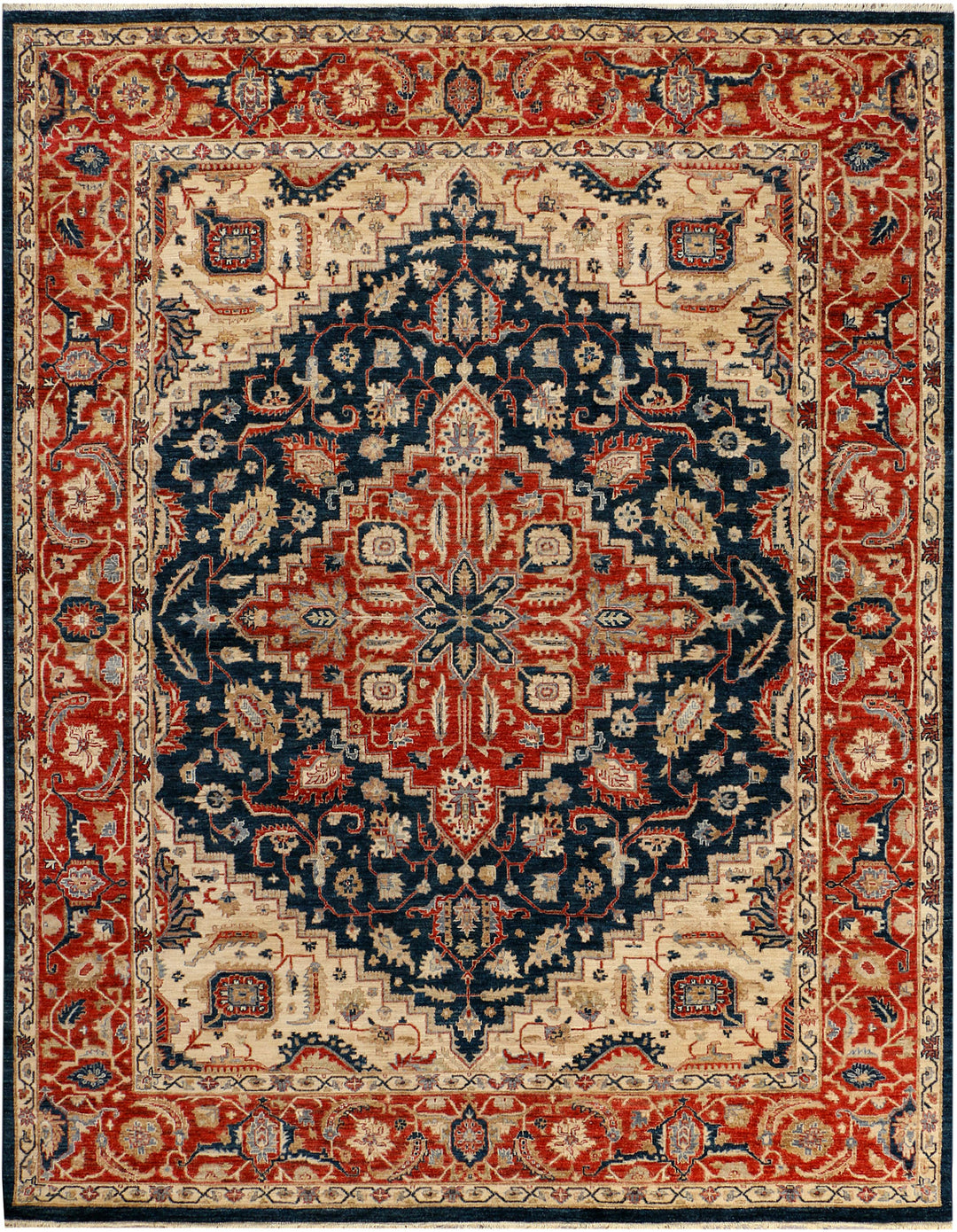 Midnight Blue Serapi 8' 1 x 10' 6 - No. 37824 - ALRUG Rug Store