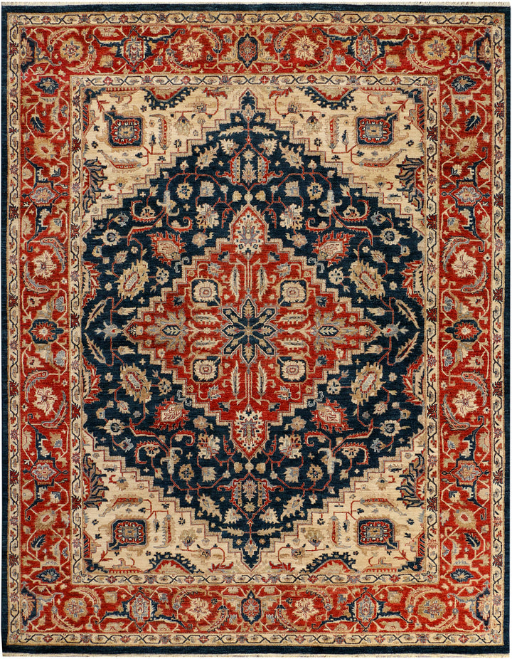 Midnight Blue Serapi 8' 1 x 10' 6 - No. 37824 - ALRUG Rug Store