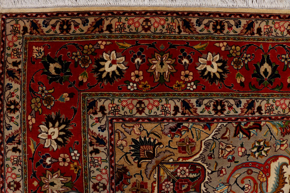 Blanched Almond Kirman 6' 9 x 9' 9 - No. 37825 - ALRUG Rug Store