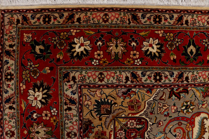 Blanched Almond Kirman 6' 9 x 9' 9 - No. 37825 - ALRUG Rug Store