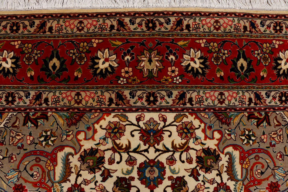 Blanched Almond Kirman 6' 9 x 9' 9 - No. 37825 - ALRUG Rug Store