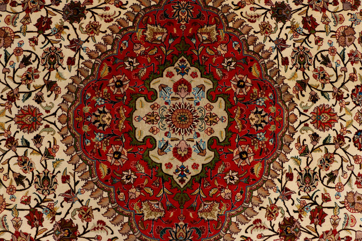 Blanched Almond Kirman 6' 9 x 9' 9 - No. 37825 - ALRUG Rug Store