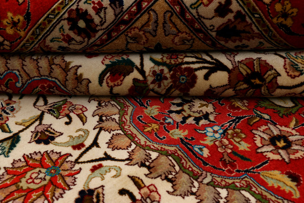 Blanched Almond Kirman 6' 9 x 9' 9 - No. 37825 - ALRUG Rug Store