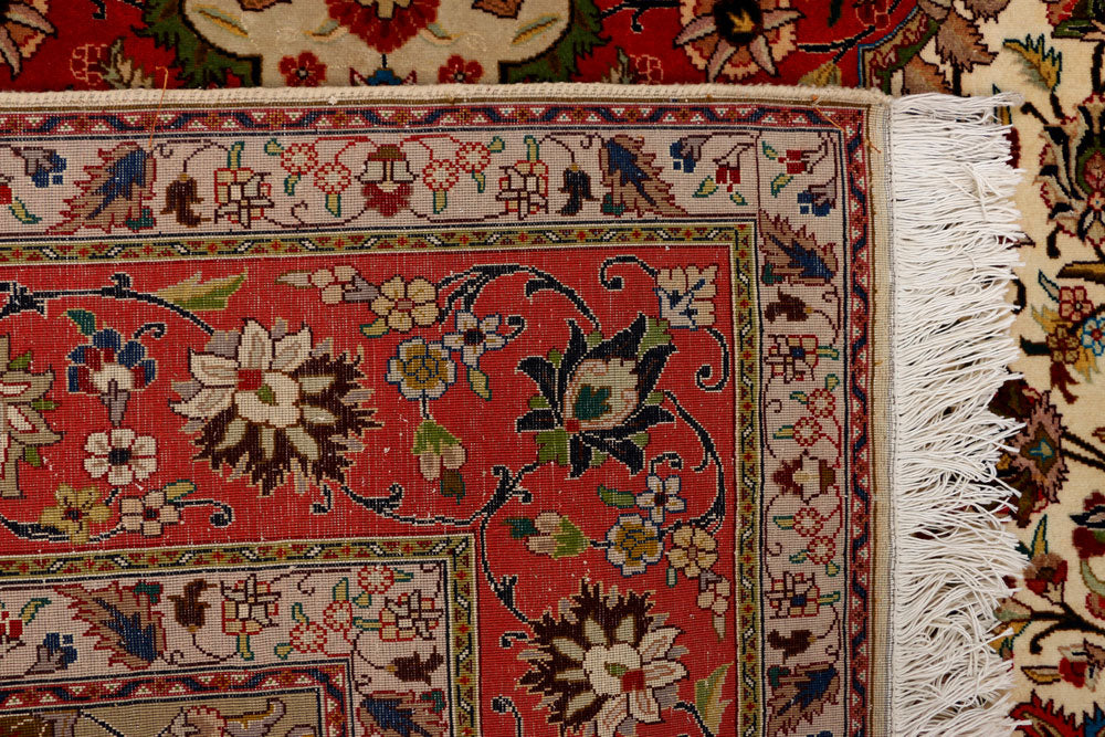 Blanched Almond Kirman 6' 9 x 9' 9 - No. 37825 - ALRUG Rug Store