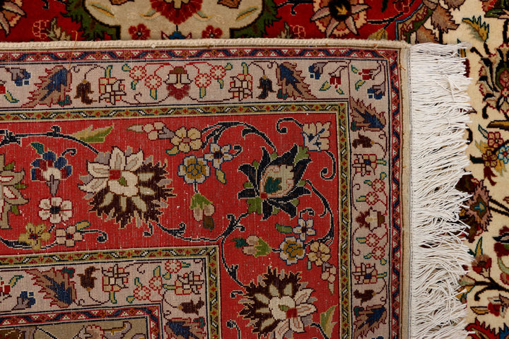 Blanched Almond Kirman 6' 9 x 9' 9 - No. 37825 - ALRUG Rug Store