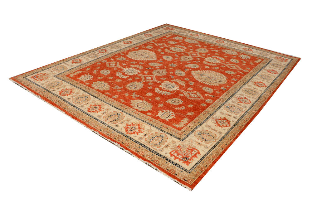Orange Red Ziegler 8' 2 x 9' 10 - No. 37839 - ALRUG Rug Store