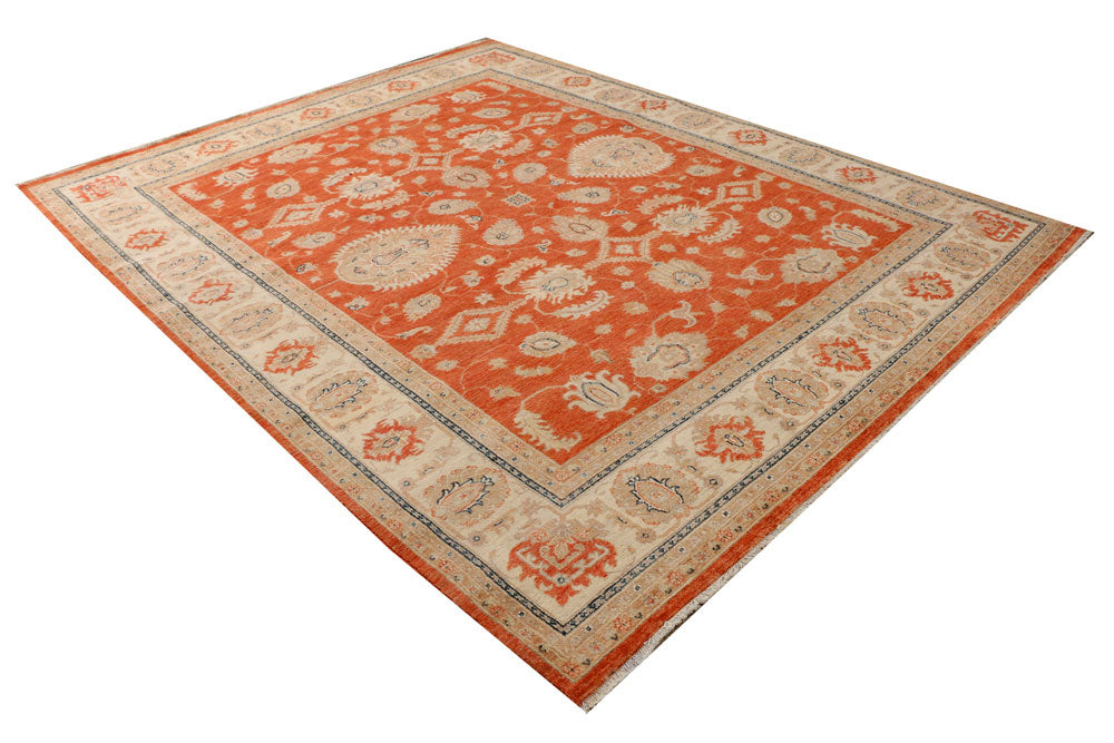 Orange Red Ziegler 8' 2 x 9' 10 - No. 37839 - ALRUG Rug Store