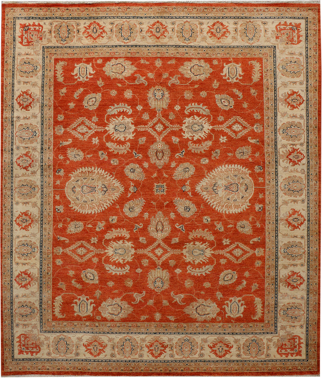 Orange Red Ziegler 8' 2 x 9' 10 - No. 37839 - ALRUG Rug Store
