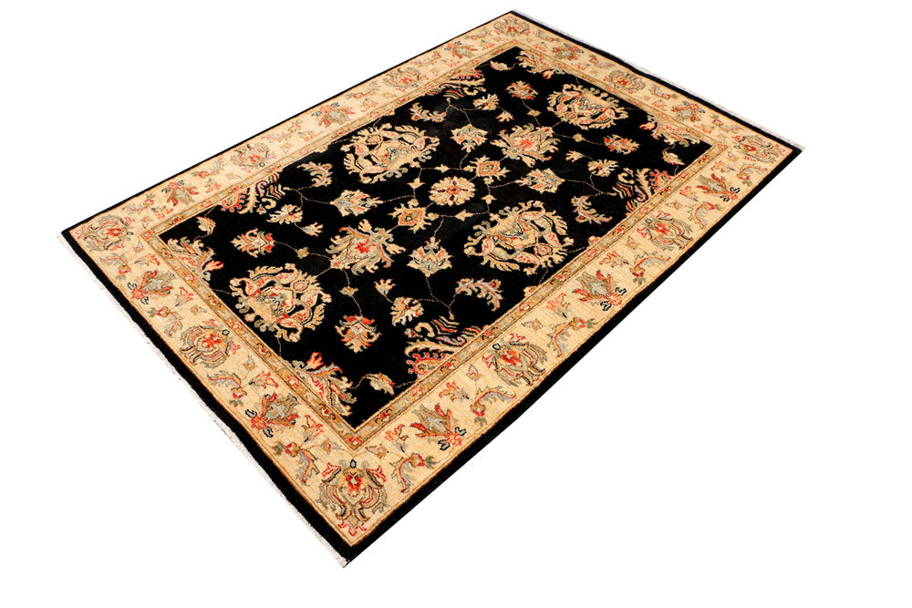 Black Oushak 4' x 5' 11 - No. 37847 - ALRUG Rug Store